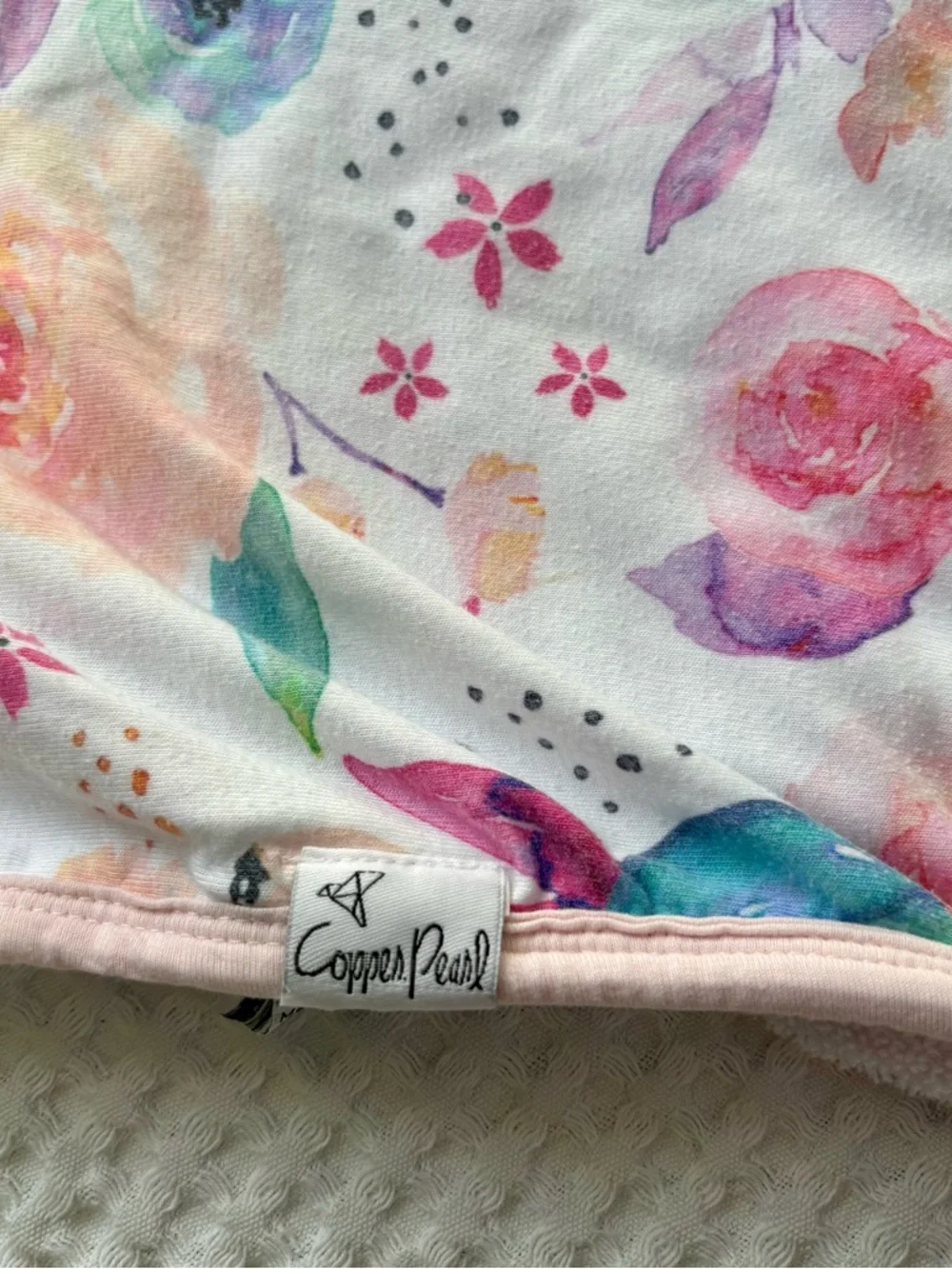 Copper Pearl Bloom Floral Hooded Premium Baby Bath Towel